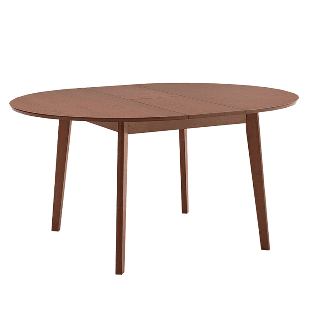 KONDELA Jedálenský stôl, rozkladacia, buk merlot, priemer 120 cm, ALTON